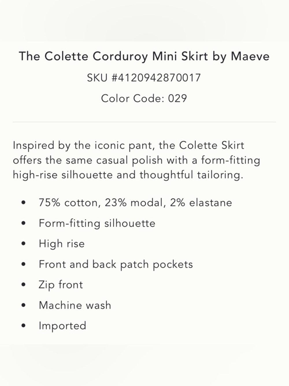 Anthropologie Colette mini skirt - Picture 3 of 8